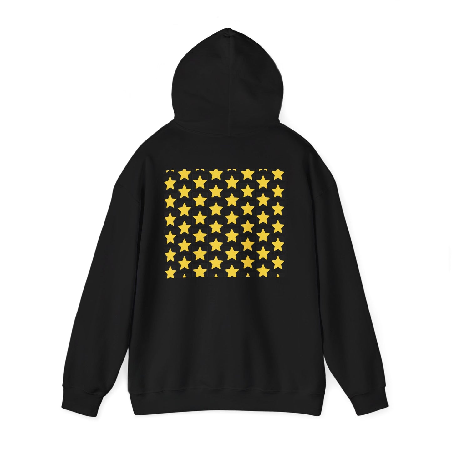 Yellow Star Pattern Heavy Blend Hoodie